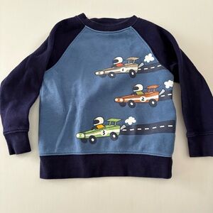 Falls Creek Racing Car Crewneck Sweatshirt Navy Blue
